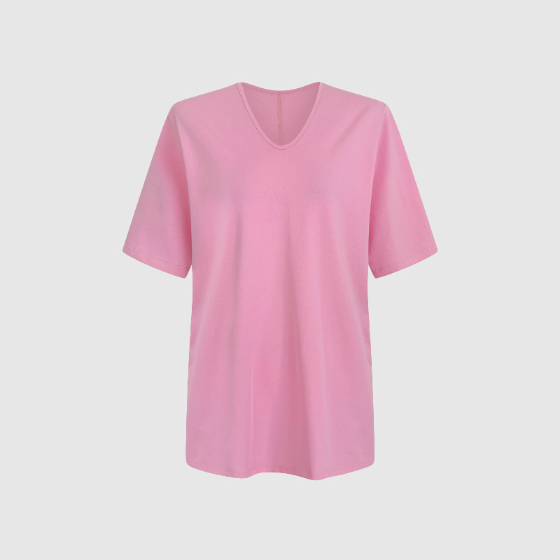 반팔 티셔츠 핑크 색상 이미지-S1L33