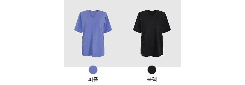 반팔 티셔츠 블루 색상 이미지-S1L3