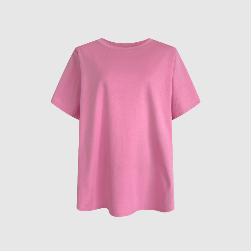 반팔 티셔츠 핑크 색상 이미지-S2L5